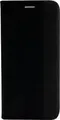 Husa WOO pentru Xiaomi Redmi A7 Pro 5G, Husa Flip din Textil de Nailon Negru cu Slot pentru Carduri, Protectie Shockproof si Suport Media