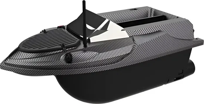 Barca de momeala pentru pescuit Flytec V080, Plastic ABS, Viteza Maxima 15 km/h, Raza 800m, Telecomanda 2.4 GHz cu Ecran HD 4.3 inch, GPS, Sonar, Neagra