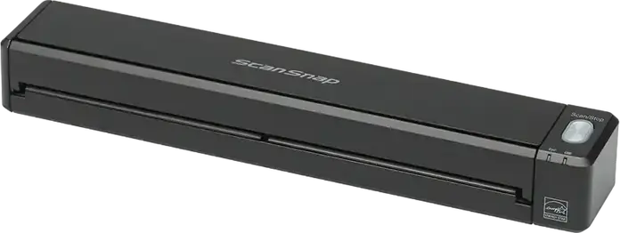 Ricoh ScanSnap iX100 Portable Document Scanner, A4 ADF CIS RGB LED 600 dpi, Wi-Fi & USB 2.0, Battery Powered, Black