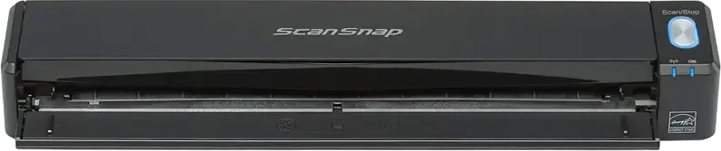 Ricoh ScanSnap iX100 Portable Document Scanner, A4 ADF CIS RGB LED 600 dpi, Wi-Fi & USB 2.0, Battery Powered, Black
