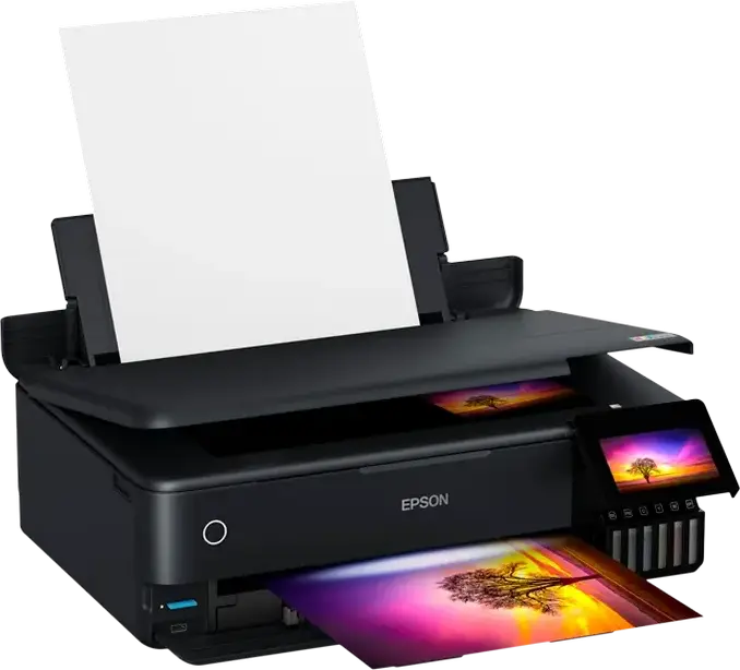 Imprimanta Multifunctionala Inkjet Epson EcoTank L8180 A3+, Sistem de Cerneala 6 Culori, Printare Scanare Copiere, Wi-Fi, Ethernet, Negru