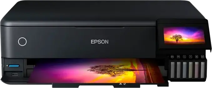 Imprimanta Multifunctionala Inkjet Epson EcoTank L8180 A3+, Sistem de Cerneala 6 Culori, Printare Scanare Copiere, Wi-Fi, Ethernet, Negru