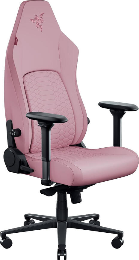 Razer Iskur V2 Gaming Chair, EPU-Grade Synthetic Leather, 6D Adaptive Lumbar Support, 4D Armrests, Class 4 Gas Lift, Max Load 136kg, Quartz