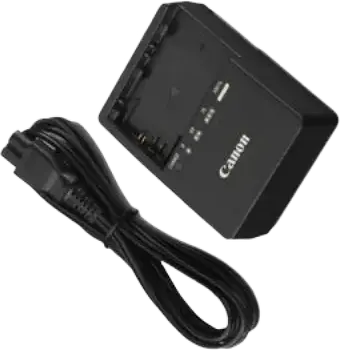 Canon LC-E6E Battery Charger for LP-E6, LP-E6N, LP-E6NH, LP-EL Batteries, Compatible with EOS 5D, 6D, 7D, 80D, 70D, 60D Cameras, Black