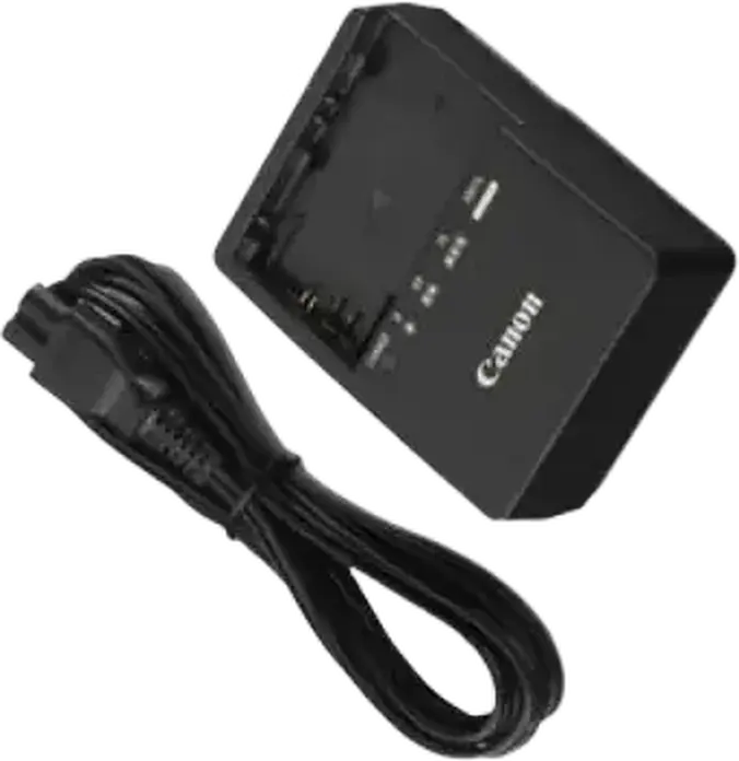 Canon LC-E6E Battery Charger for LP-E6, LP-E6N, LP-E6NH, LP-EL Batteries, Compatible with EOS 5D, 6D, 7D, 80D, 70D, 60D Cameras, Black