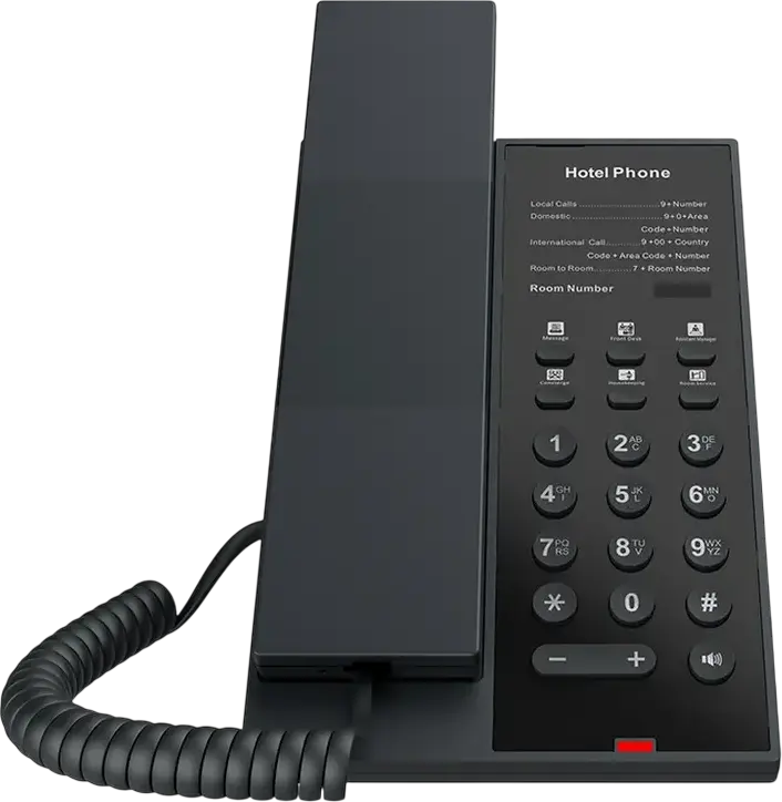 Telefon IP Hotelar Fanvil H602W Wi-Fi, Dual-band 2.4G & 5G Wi-Fi 6, 2 Linii SIP, 6 Taste Programabile, Speaker, Plastic ABS Negru, Set de 5 Piese