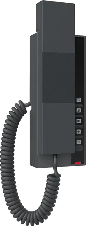 Telefon IP pentru Hotel Fanvil H601 fara ecran, 2 linii SIP, Alimentare PoE si DC, Audio Wideband, 2 taste programabile, Montare pe perete, Negru