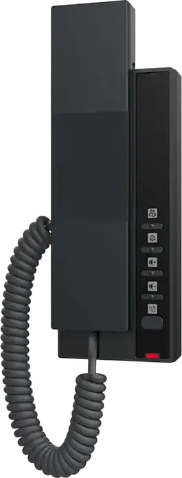 Telefon IP pentru Hotel Fanvil H601 fara ecran, 2 linii SIP, Alimentare PoE si DC, Audio Wideband, 2 taste programabile, Montare pe perete, Negru
