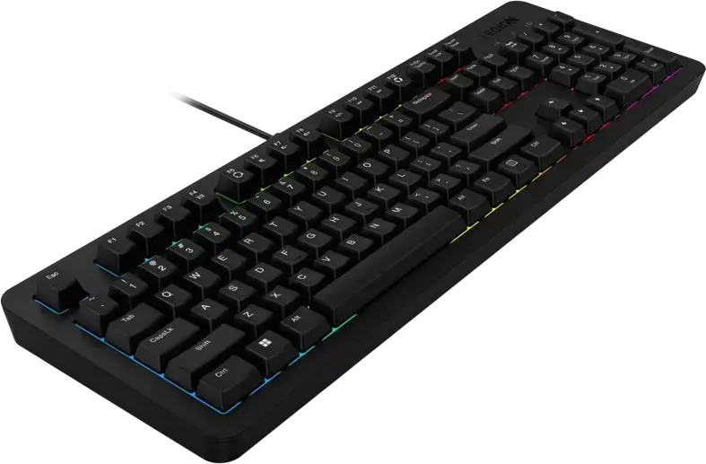 Lenovo Legion K310 Wired Membrane Gaming Keyboard, 5-Zone RGB Backlight, 24-Key Anti-Ghosting, Splash Resistant, Full-Size, Black