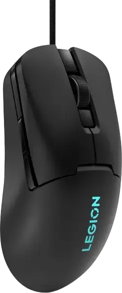 Игровая проводная мышь Lenovo Legion M300s RGB, цвет черный, оптический сенсор PixArt PAW3327 8000 DPI, 6 программируемых кнопок, переключатели Omron, вес 57 г