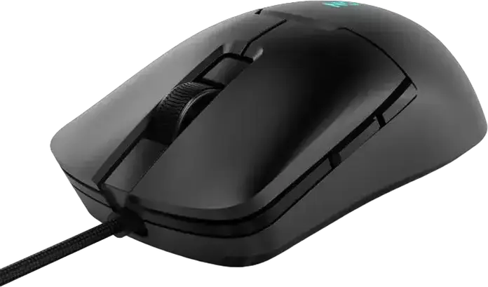 Игровая проводная мышь Lenovo Legion M300s RGB, цвет черный, оптический сенсор PixArt PAW3327 8000 DPI, 6 программируемых кнопок, переключатели Omron, вес 57 г
