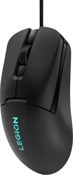 Игровая проводная мышь Lenovo Legion M300s RGB, цвет черный, оптический сенсор PixArt PAW3327 8000 DPI, 6 программируемых кнопок, переключатели Omron, вес 57 г