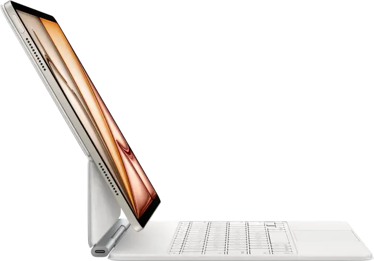 Apple Magic Keyboard for iPad Pro 13-inch, Backlit Keys, 14-key Function Row, Large Glass Trackpad, Floating Cantilever Design, White