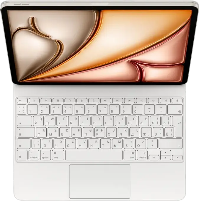 Apple Magic Keyboard for iPad Pro 13-inch, Backlit Keys, 14-key Function Row, Large Glass Trackpad, Floating Cantilever Design, White