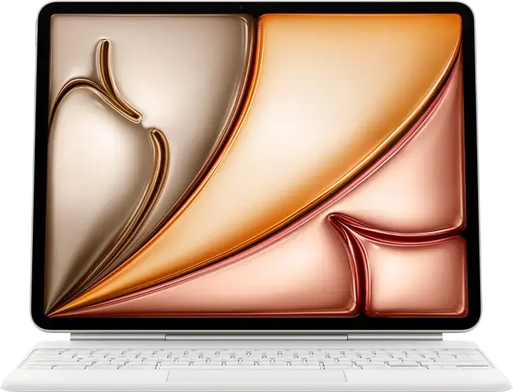 Apple Magic Keyboard for iPad Pro 13-inch, Backlit Keys, 14-key Function Row, Large Glass Trackpad, Floating Cantilever Design, White