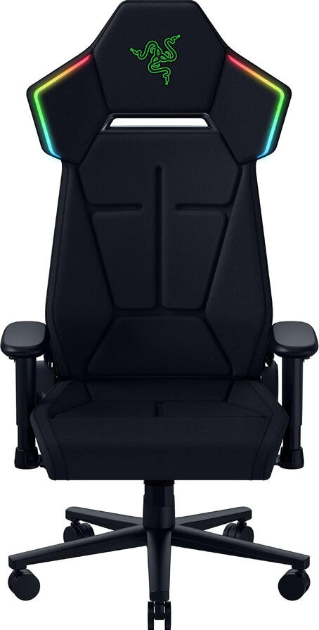 Scaun Gaming Razer Soma Chroma, Tapiterie Textil Neagra, Cadru de Otel, Iluminare Integrata Razer Chroma RGB, Wireless HyperSpeed si Bluetooth LE