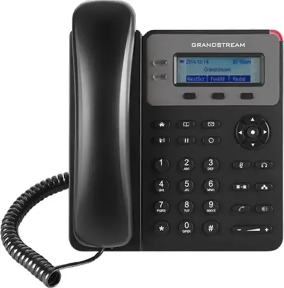 IP-телефон Grandstream GXP1615, 2 SIP-линии, поддержка PoE, Dual Ethernet 10/100 Мбит/с, ЖК-экран 2.95 дюйма, конференц-связь на 3 человек, черный, набор из 4 предметов