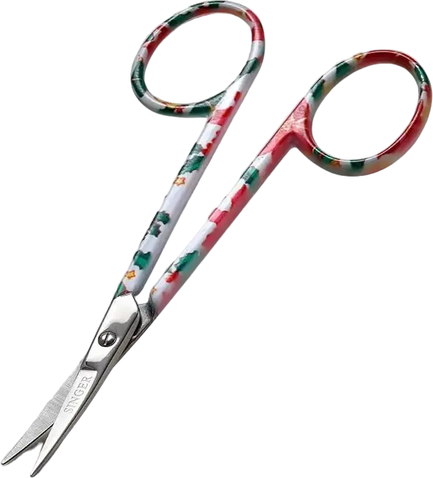 Singer 10287P5-4 Needlecraft and Embroidery Scissors, 10.2 cm, Multicolor Speckled Handle, Lightweight Compact Detail Cutting Scissors