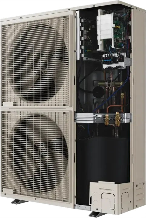 Наружный блок кондиционера Samsung AC140RXADKG, Smart Inverter, 48000 BTU, охлаждение 15.5 кВт, обогрев 18 кВт, хладагент R-32, белый