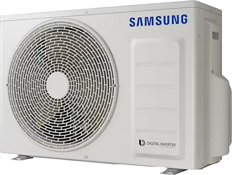 Внешний блок кондиционера Samsung AC035RXADKG Digital Inverter, 12000 BTU, охлаждение 3.5кВт, обогрев 4-5кВт, R-32, класс A++/A+, белый