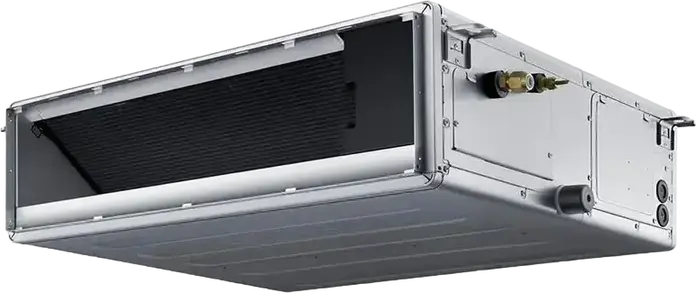Samsung AC071RNMDKG Inverter Duct Indoor Air Conditioning Unit, 24000 BTU, 6.8 kW Cooling, 8 kW Heating, A++ Energy Class, R-32, Silver, Slim Fit