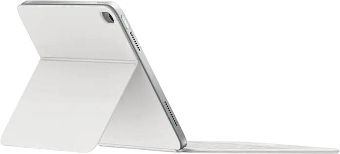 Apple Magic Keyboard Folio pentru iPad (10th generation), Alb, Set de 2 piese Tastatura Detasabila si Panou Protector cu Trackpad si Suport Reglabil