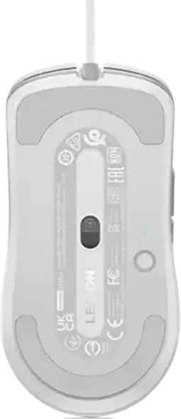 Mouse Gaming Lenovo Legion M300s cu Fir RGB, Alb, Senzor Optic PixArt PAW3327 8000 DPI, 6 Butoane Programabile, Switch-uri Omron, Ultra-Ușor 57g