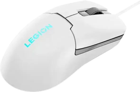 Mouse Gaming Lenovo Legion M300s cu Fir RGB, Alb, Senzor Optic PixArt PAW3327 8000 DPI, 6 Butoane Programabile, Switch-uri Omron, Ultra-Ușor 57g
