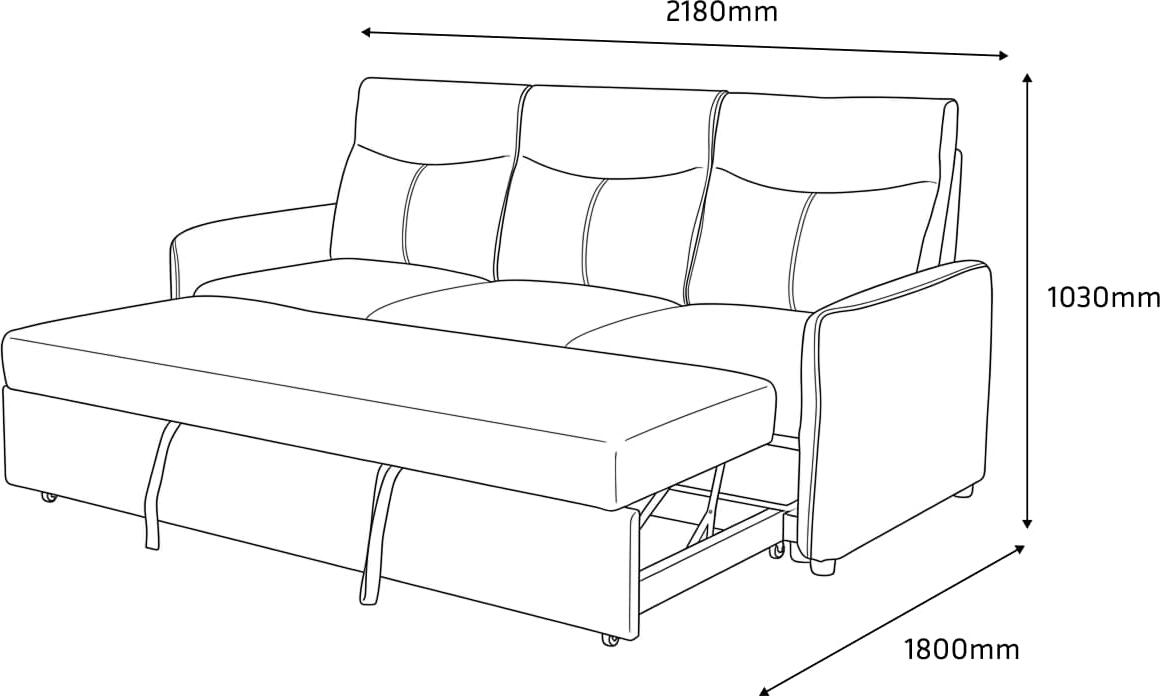 Canapea Extensibila Moderna Interdepo Lumen, Mecanism Eurobook, Cadru Lemn Masiv, Material Textil Rezistent, Cutie Depozitare, 2180x1030x900 mm