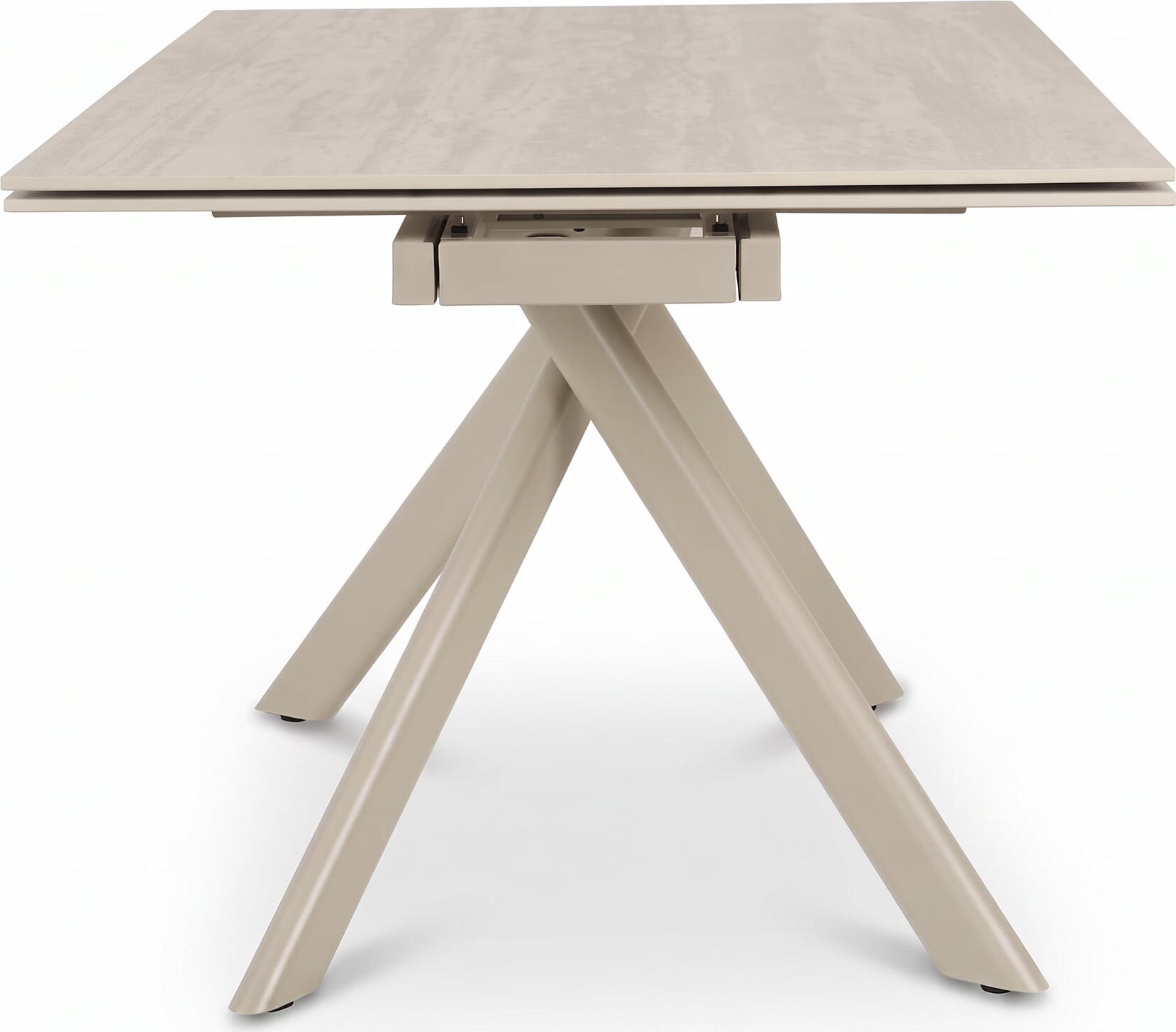 Interdepo CALISTO Extendable Dining Table, Ceramic Surface 11mm, MDF Base, 160-240 cm Length, 90 cm Width, Beige