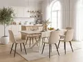 Interdepo CALISTO Extendable Dining Table, Ceramic Surface 11mm, MDF Base, 160-240 cm Length, 90 cm Width, Beige