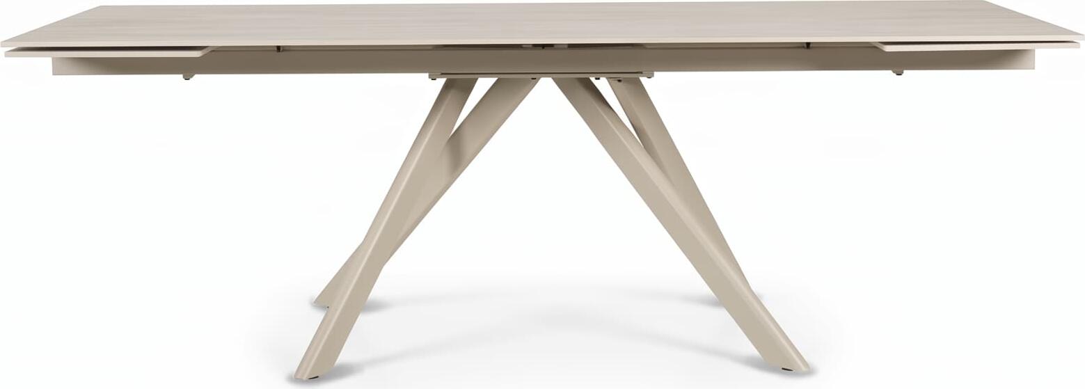 Interdepo CALISTO Extendable Dining Table, Ceramic Surface 11mm, MDF Base, 160-240 cm Length, 90 cm Width, Beige