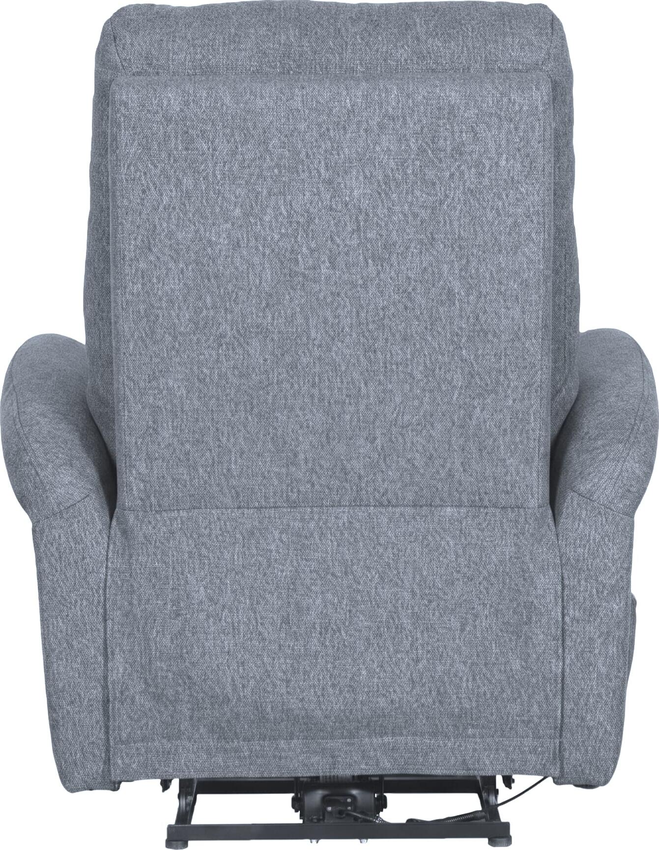 Interdepo IRIS Electric Reclining Armchair, Grey Wear-Resistant Fabric, Remote Control, 180 Degree Recline, Metal Frame, 980x1050x890 mm