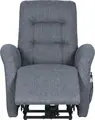 Interdepo IRIS Electric Reclining Armchair, Grey Wear-Resistant Fabric, Remote Control, 180 Degree Recline, Metal Frame, 980x1050x890 mm
