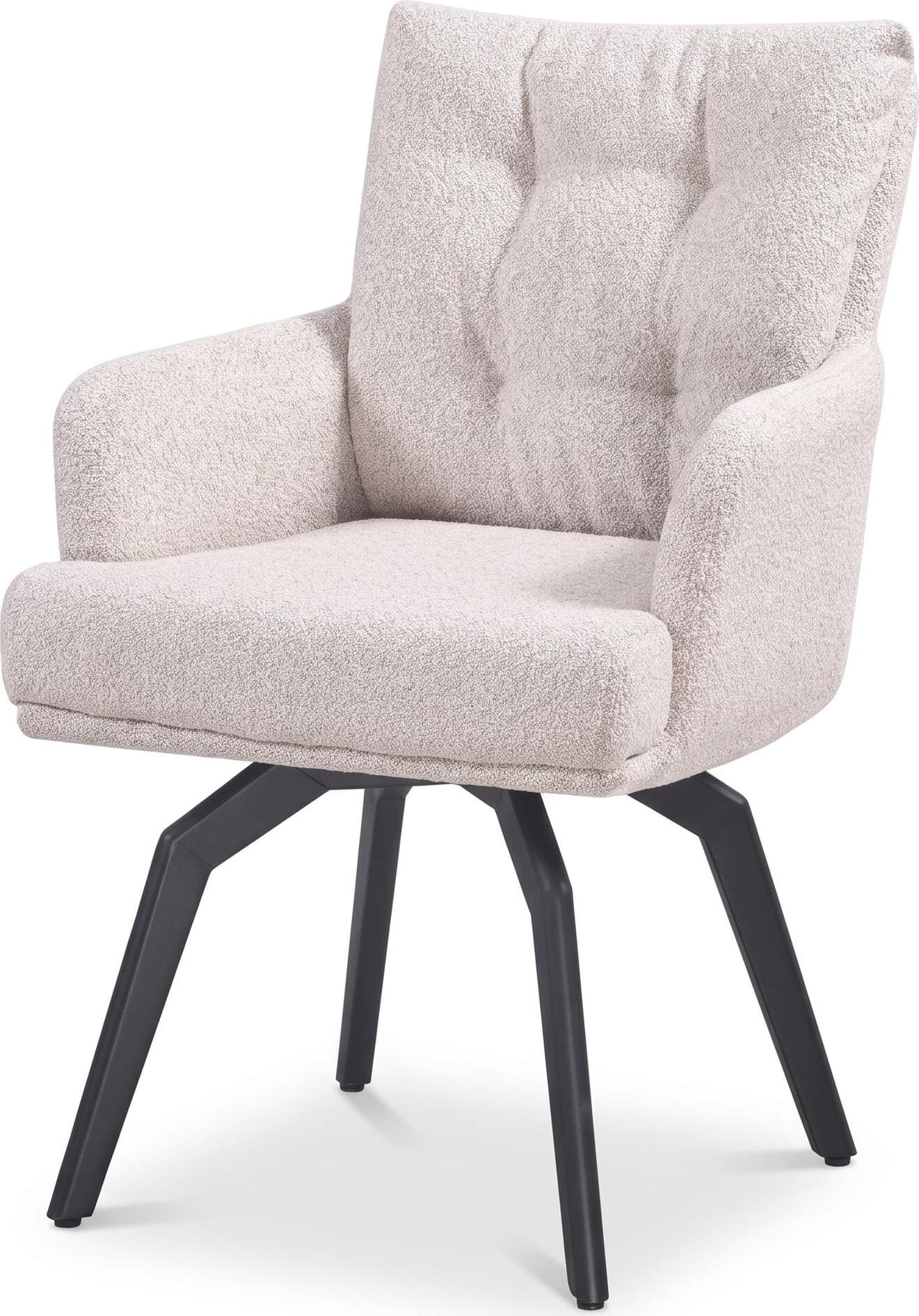 Scaun-fotoliu LUX Modern cu Mecanism Pivotant, Spatar Ergonomic din Material Imbosat si Cadru Metalic, 580x660x880 mm