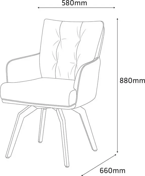 Scaun-fotoliu LUX Modern cu Mecanism Pivotant, Spatar Ergonomic din Material Imbosat si Cadru Metalic, 580x660x880 mm