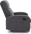 Interdepo VETIVER Reclining Armchair, Manual Mechanical Lever, Spring Block and S-Springs, Burlap Fabric, Grey, 720x990x970 mm