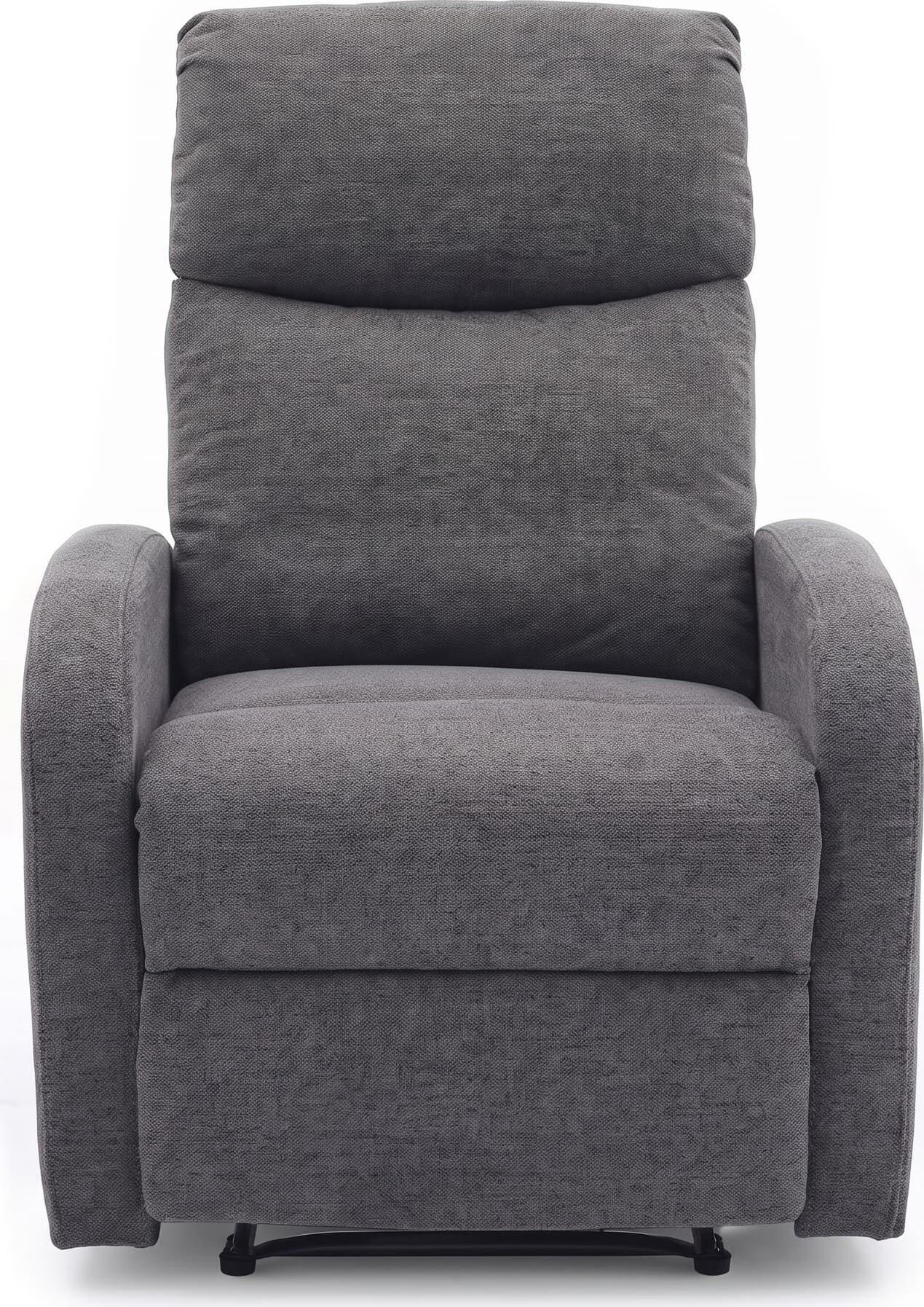 Interdepo VETIVER Reclining Armchair, Manual Mechanical Lever, Spring Block and S-Springs, Burlap Fabric, Grey, 720x990x970 mm