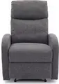 Interdepo VETIVER Reclining Armchair, Manual Mechanical Lever, Spring Block and S-Springs, Burlap Fabric, Grey, 720x990x970 mm