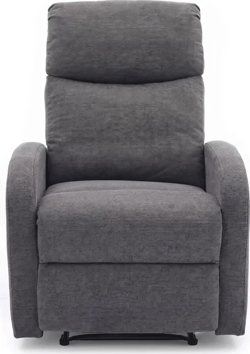 Interdepo VETIVER Reclining Armchair, Manual Mechanical Lever, Spring Block and S-Springs, Burlap Fabric, Grey, 720x990x970 mm