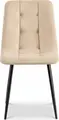 Interdepo TED new Modern Dining Chair, Ergonomic Soft Seat and Backrest with Square Stitching, Metal Frame, 460x540x880 mm