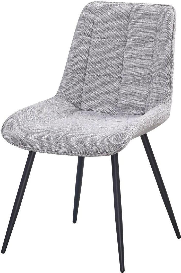 Interdepo EVO New Ergonomic Four-Legged Chair, Wear-Resistant Metal Frame, Teddy Textile Upholstery, 510x870x440 mm