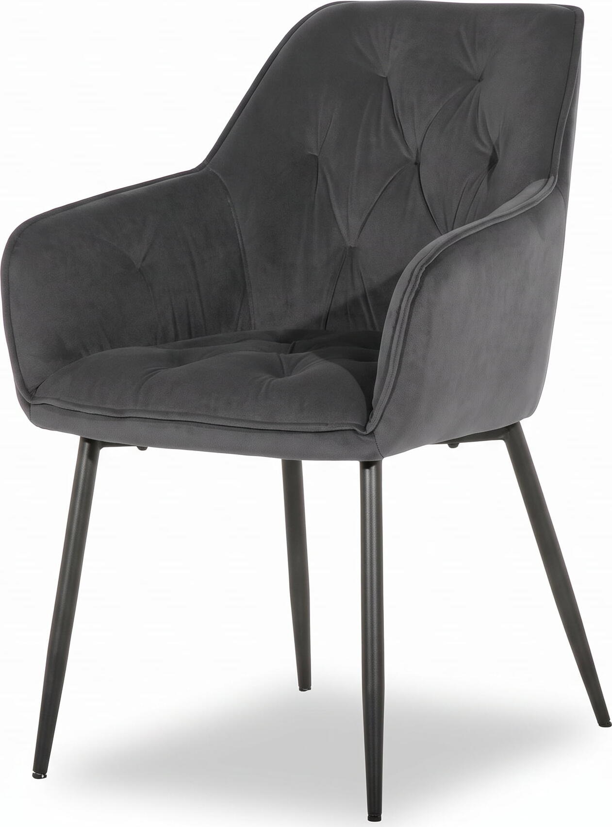 Scaun Bel New Interdepo Modern pentru Bucatarie sau Su living, Tapiterie din Catifea Moale, Picioare din Metal, Spatar Ergonomic, 580x630x860 mm