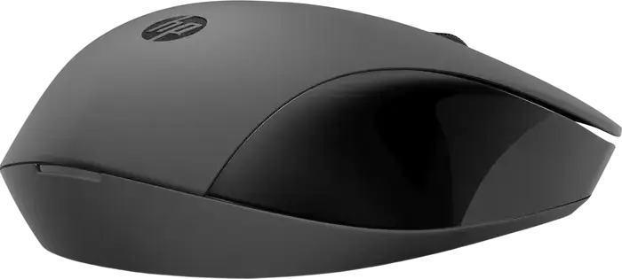 HP 150 Wireless Mouse, Optical Sensor 1600 dpi, Bluetooth and RF USB Connectivity, Ambidextrous, 3 Buttons, Black