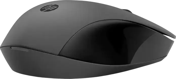 HP 150 Wireless Mouse, Optical Sensor 1600 dpi, Bluetooth and RF USB Connectivity, Ambidextrous, 3 Buttons, Black