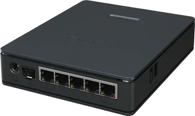 MikroTik hAP ax S AX3000 Punct de Acces Wi-Fi 6 Dual-band, 5x Gigabit Ethernet, SFP 2.5G, 512MB RAM, RouterOS v7, Negru