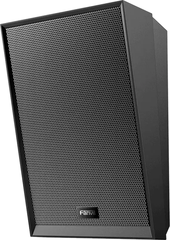Fanvil A212 Wall-mounted IP Audio Terminal Speaker, 15W RMS, SIP/ONVIF Support, Built-in Microphone, Intercom, PoE+, Black