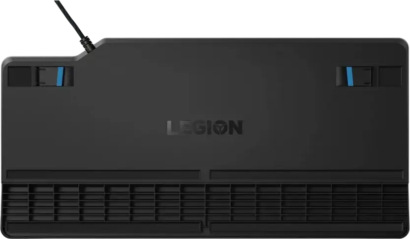 Lenovo Legion K500 RGB Mechanical Gaming Keyboard, Red Switches, Wired USB, Full-sized, Detachable Palm Rest, Programmable Keys, Black