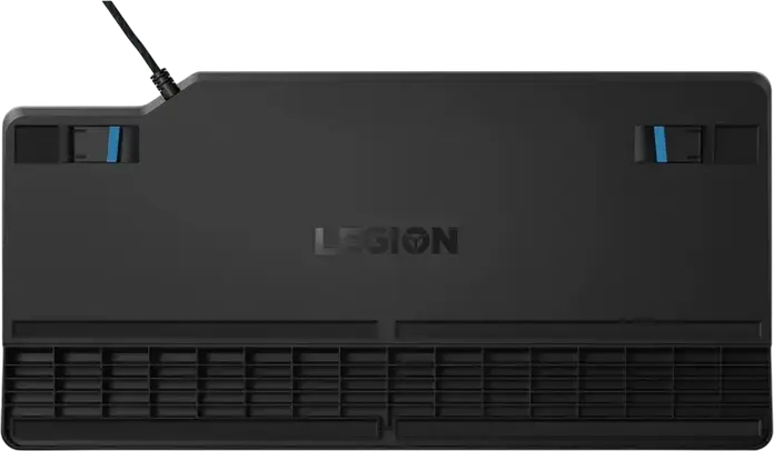 Lenovo Legion K500 RGB Mechanical Gaming Keyboard, Red Switches, Wired USB, Full-sized, Detachable Palm Rest, Programmable Keys, Black