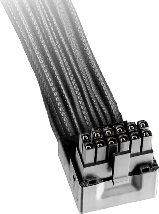 Кабель питания be quiet! BC073 12V-2x6 / 12VHPWR PCI Express, 600 Вт, угол 90 градусов, 700 мм, в индивидуальной оплетке, черный, для Dark Power 13, Straight Power 12, Pure Power 12 M